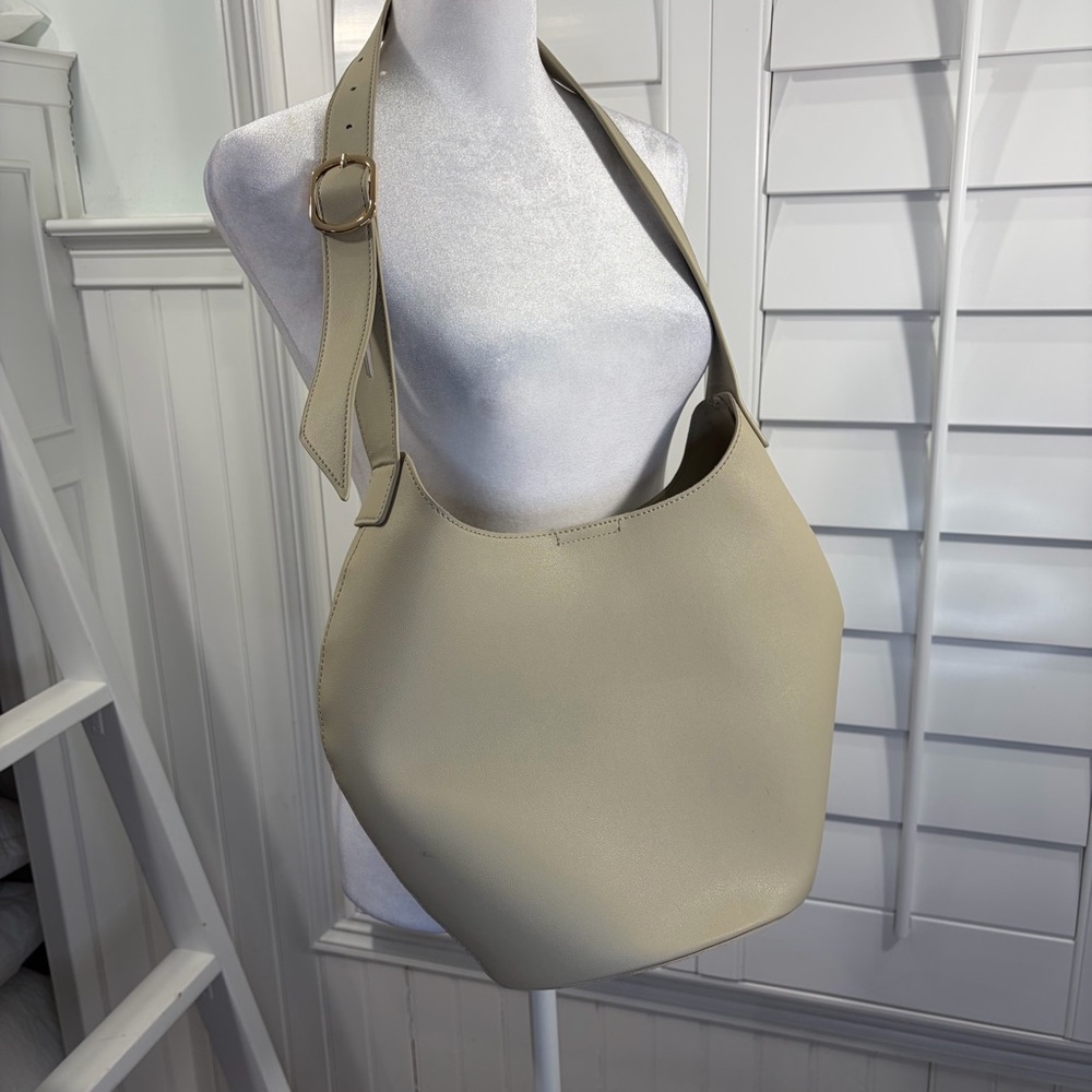 Anthropologie Faux Leather Bucket Tote - Picture 6 of 8